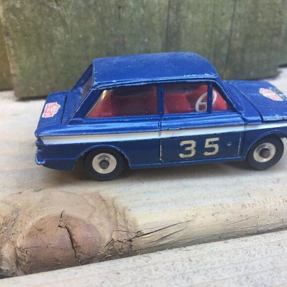 Vintage 1963 Dinky Toys 138 Hillman Imp Blue 35 Toy Car - Picture 6 of 8